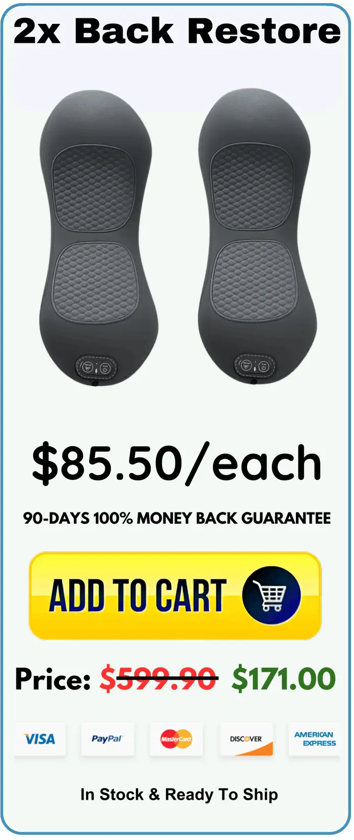 Back Restore offer price 